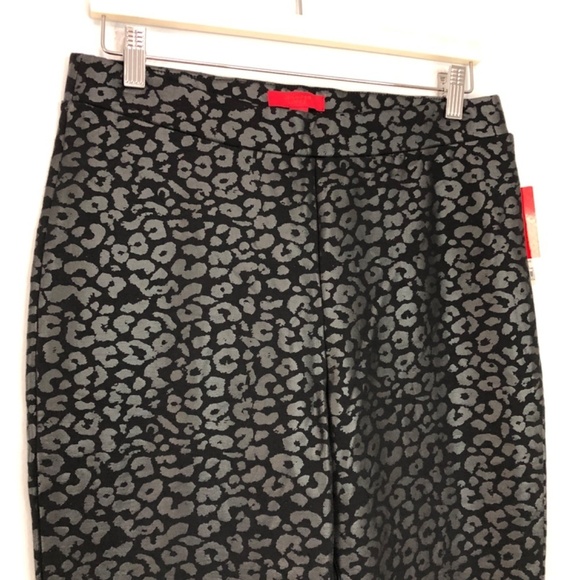 Jennifer Lopez Black Animal Print Ponte Leggings Large - Picture 4 of 12